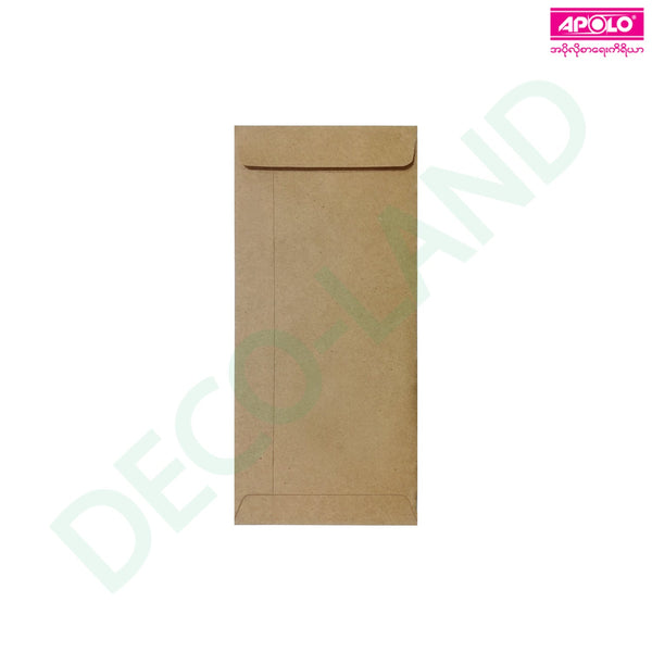 APOLO Envelope Salary 80Gsm Size 9x4.5 ( Kraft ) ( Gum ) ( 100Pcs )