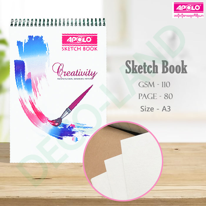 APOLO Sketch Book (Profession Drawing Paper)